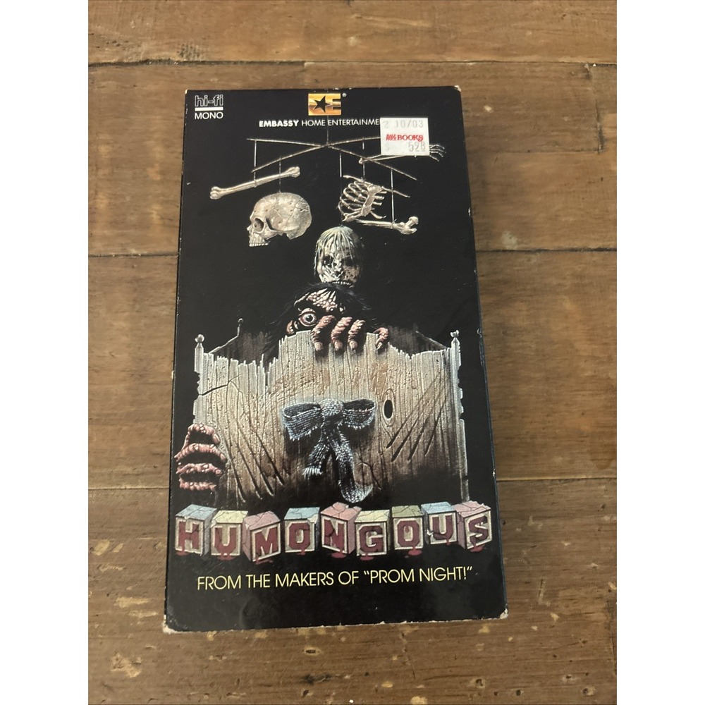 HUMONGOUS VHS PAUL LYNCH CANADIAN 80'S SLASHER HORROR EMBASSY VIDEO ACTION TEENS